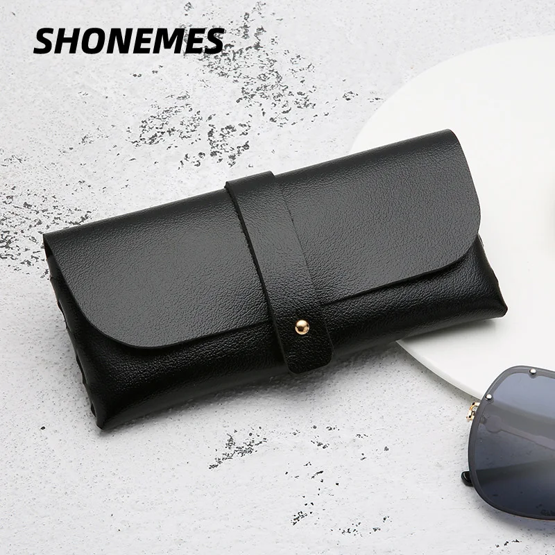 

SHONEMES мягкие кожаные сумки для очков с пряжкой