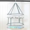 Herb Drying Rack-Folding Mesh Hanging Basket Dryer Net,2Layer Herb Dryer Mesh Hanging,Drying Basket For clothing Food Air Drying 6