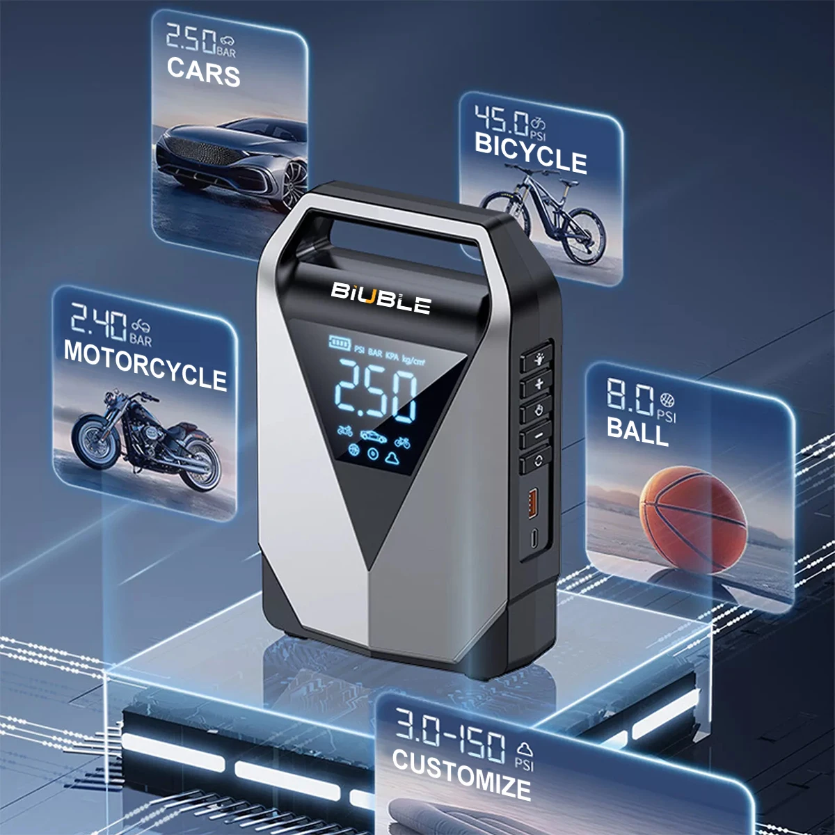Car Jump Starter 1000A 8000mAh Power Bank Portable Charger 12V Battery Jump Starter LED Light Car Starting Device