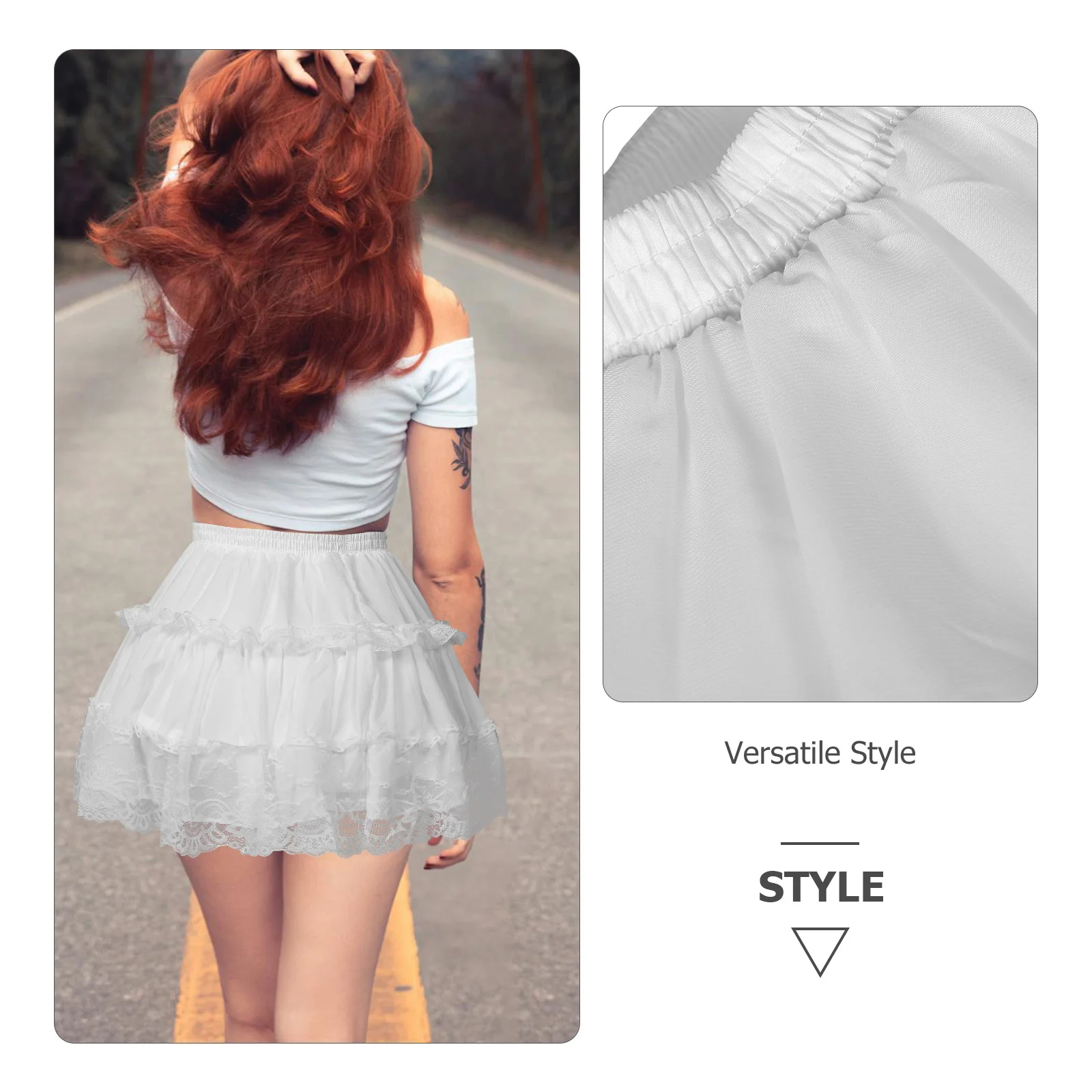 Skirt Herringbone Wedding Petticoat White Dress 2800X2200X150CM Tulle Skirts for Women Ruffled Bloomers Crinolines Peticoat