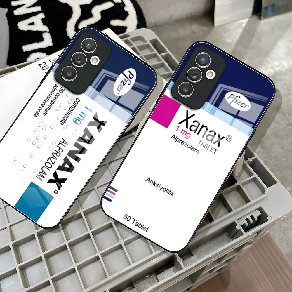 Custodia Per Telefono Xanax Chill Pill Per Samsung S24 Ultra S23 Fe S22 S20 S21 Plus Galaxy A54 A34 A24 A53 M54 Note 20 Cover Posteriore