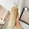 Plastic Water Bottle Time Marker Creative Large Capacity Leakproof Milk Cup Drinkware Kid School Gym Sport 5