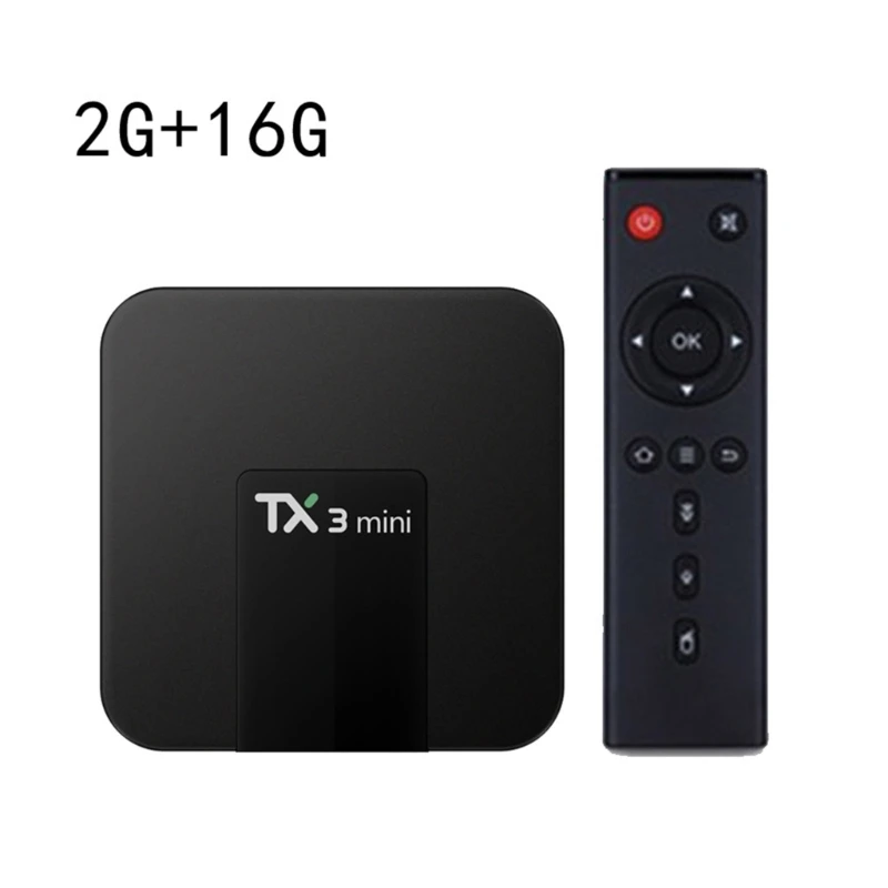 Tv Box Media Player Tx3 Mini 2G+16G Bt4.0 2.4+5Ghz Set Top Box Per Android10 M76A