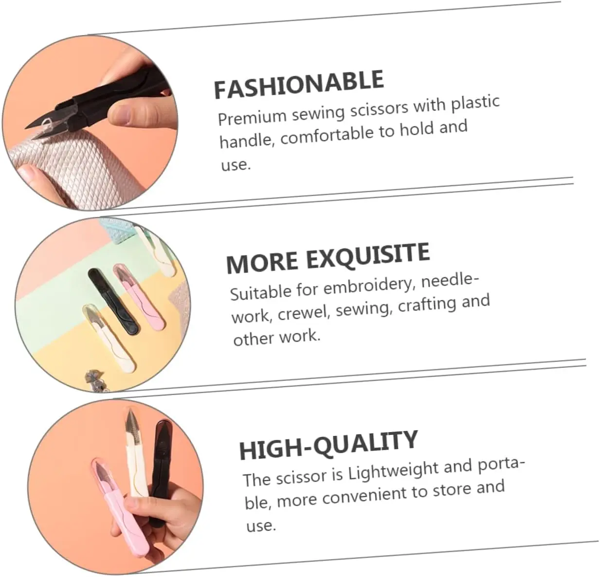 Scissors Stainless Steel 1PC Clippers DIY Thread Cutter U-shape Clipper Sewing Tool Home Sewing Shears Embroidery Clippers sewing scissors tailor scissors craft scissors sewing supplies