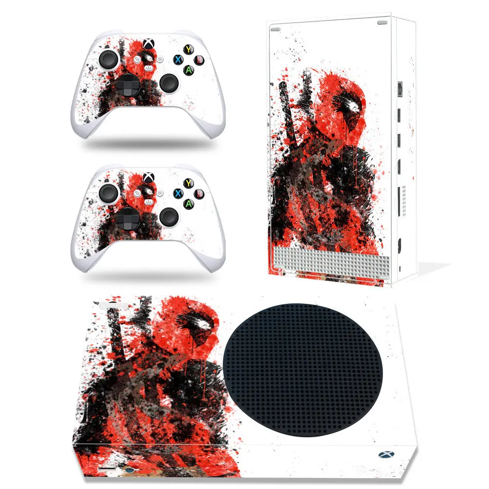 Marvel Iron Man Spiderman Skin Sticker Decal Cover for Xbox Series S Console and 2 Controllers Xbox Series S Skin Sticker Vinyl 