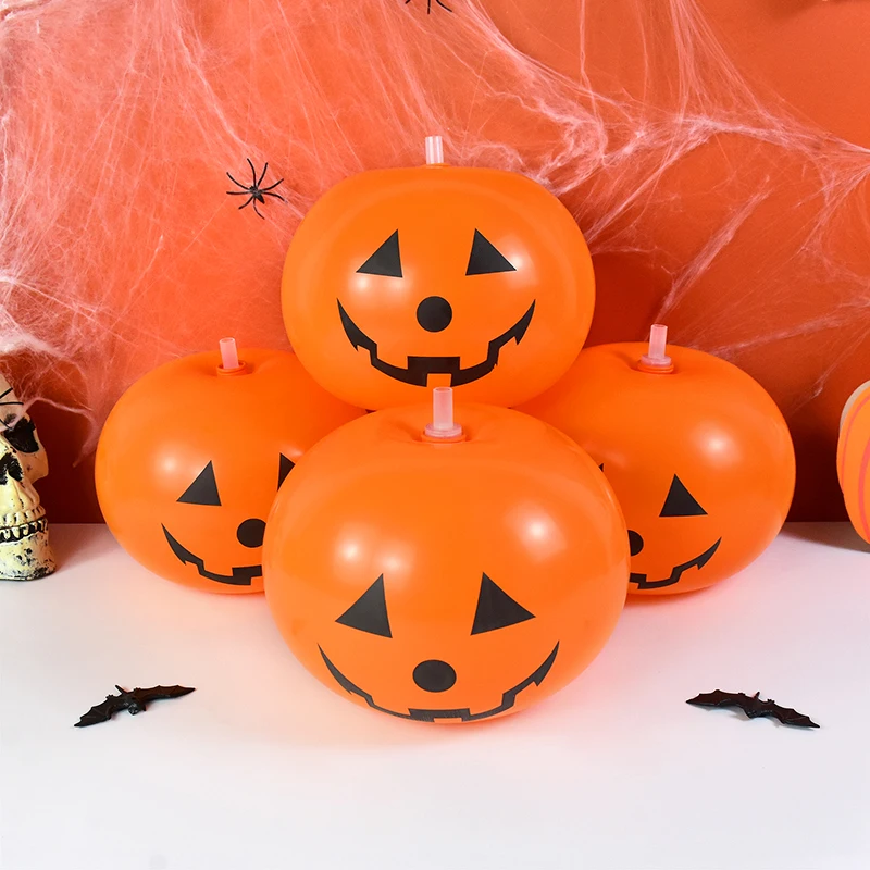12 Zoll 5 Stück Halloween Latex Luftballons Kürbis Ghost Festival Luftballons Halloween Dekorationen Home Outdoor Halloween Kürbis Dekor – Detail 11