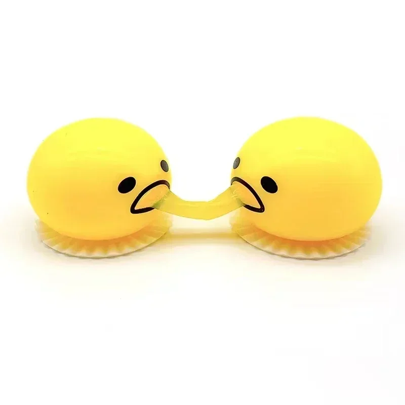 Squishy Puking Egg Yolk Stress Ball With Yellow Goop Relieve Stress Toy Funny Squeeze Tricky AntiStress Disgusting Egg Toy