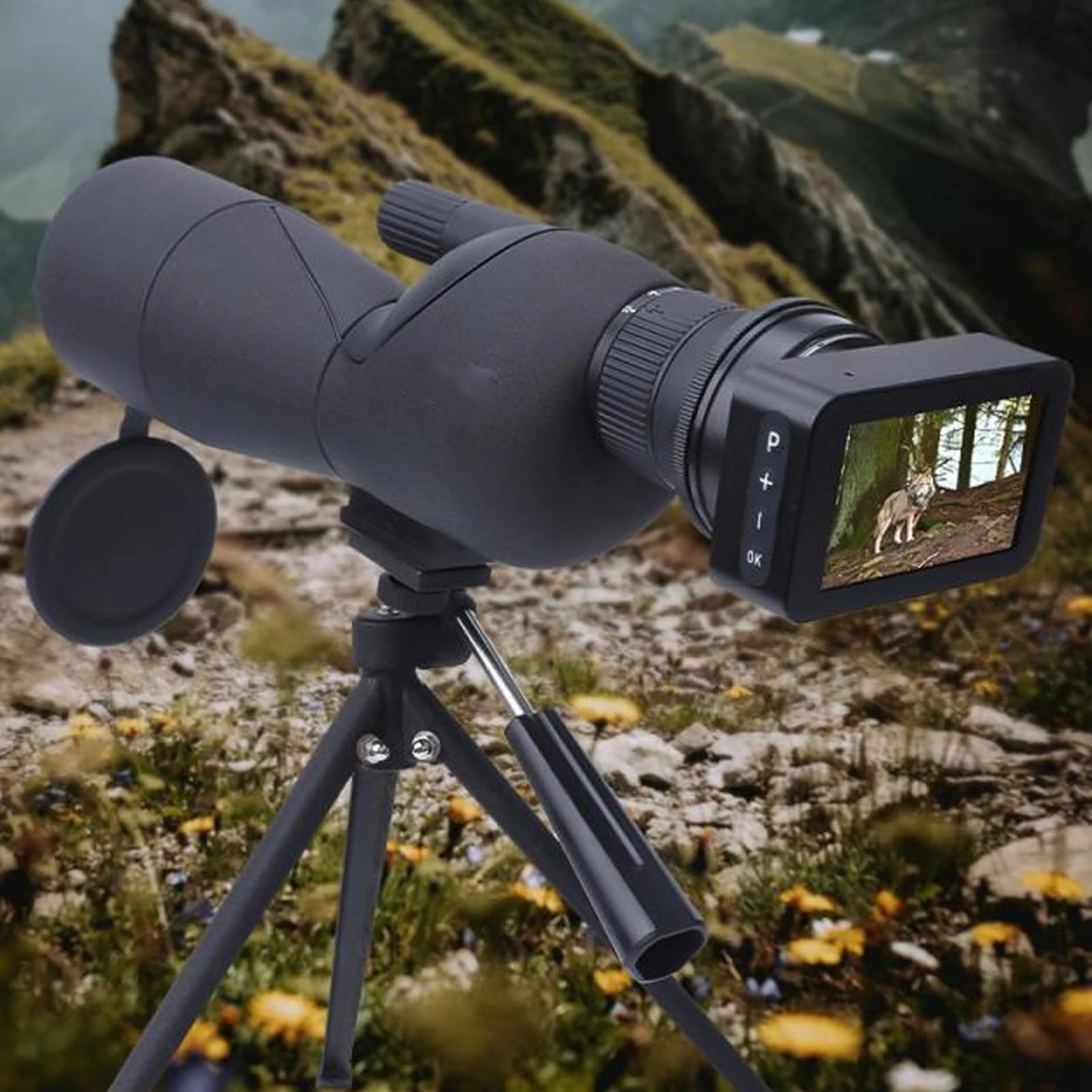 Electronic Eyepiece 4K HD 3 Inch Color Display Screen for 22mm-46mm Optical electronic eyepiece