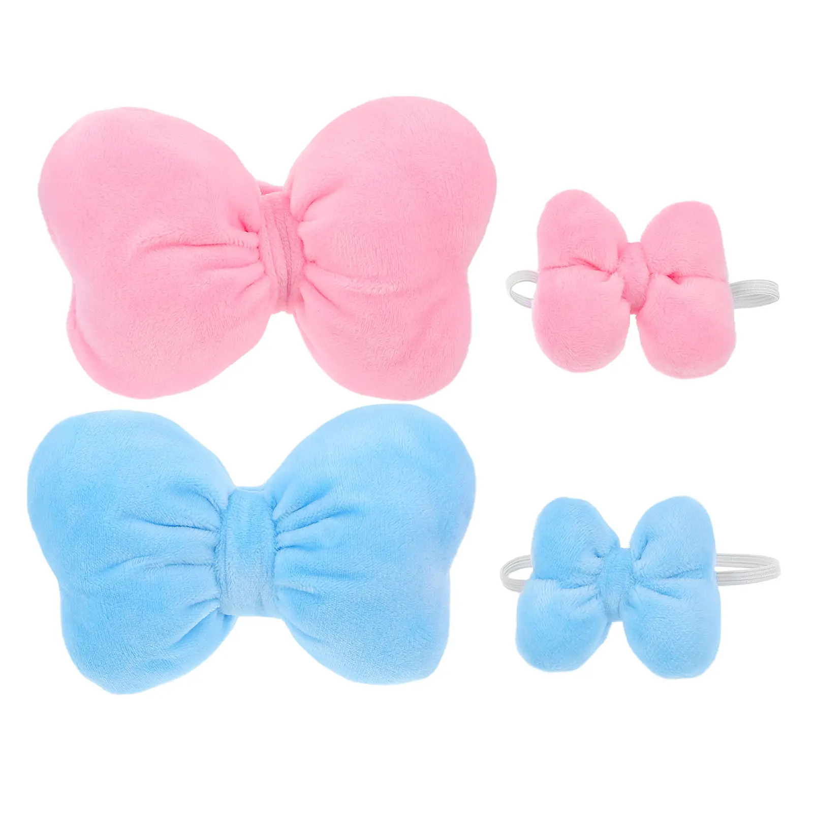 2 세트 Bowknot 액세서리 Creative Dress Up Bowtie Headwear Neckwear 17Cm 어린이를위한 박제 넥타이 옷장 액세서리