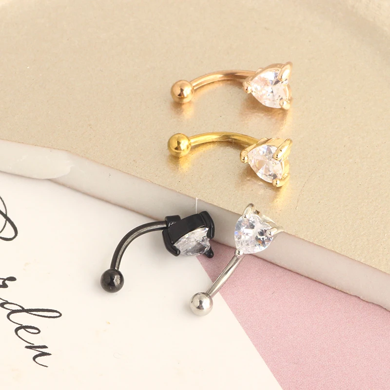 Rook Piercing Jewelry Rook Earrings for Women Eyebrow Rings Surgical Steel 16g Curved Barbell Snug Daith Surface Tragus Piercing