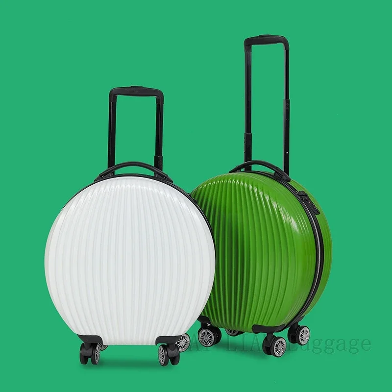 peculiar Rolling Suitcase with Cosmetic case Rounded trolley Luggage Bag set wheel Women Trolley case and Handbag kids gift