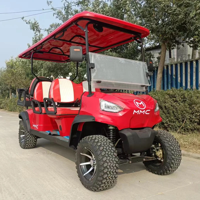 Factory Price New Model Design Lithium Battery Sightseeing Off-Road Golf Buggy 4 6 8 Seater Electric Golf Cart