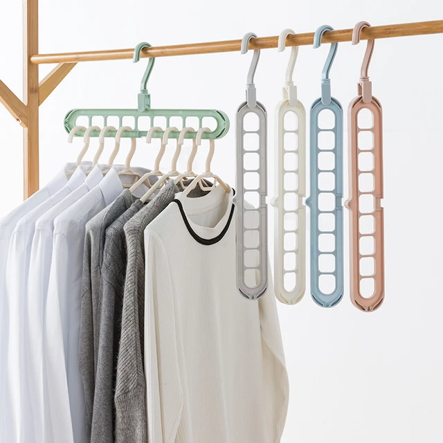 Plastic Storage Clothes Rack  Hangers - Multifunctional Folding Clothes  Rack Storage - Aliexpress