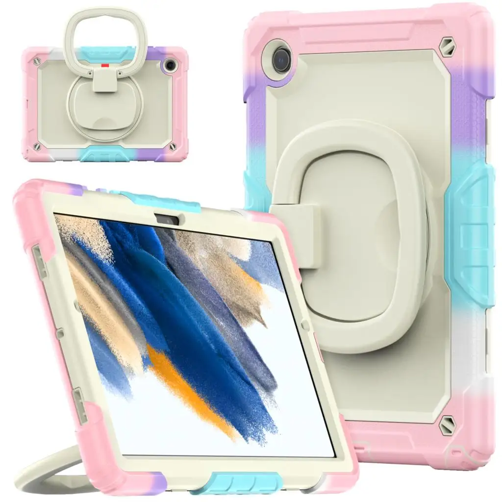 

Heavy Duty Ring Funda Case For Samsung Galaxy Tab A8 10.5 SM-X200 X205 A7 10.4 SM-T500 T505 A7 Lite 8.7 T220 T225 S7 S8 11 Cover