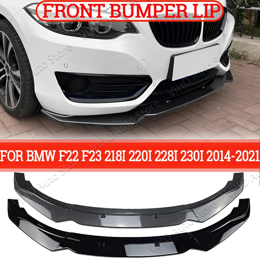 Auto Paraurti Anteriore Lip Body Kit Spoiler Splitter Paraurti Canard Lip Splitter Per Bmw Serie 2 F22 F23 218I 220I 228I 230I 2014-2021