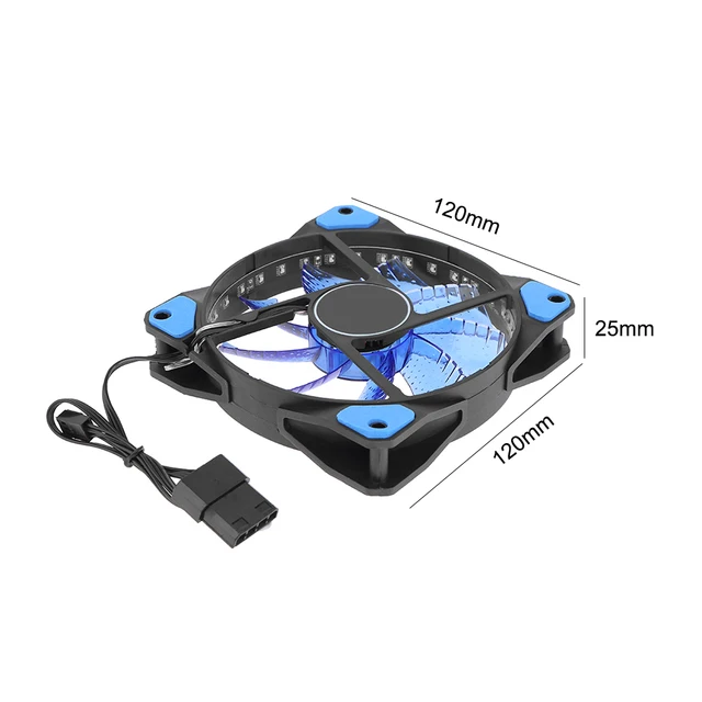 Ventilador de carcasa de ordenador, disipador de calor silencioso de 120mm,  33 LED, refrigeración para estuches de ordenador, enfriadores de CPU y  radiadores, Ultra silencioso, 1 piezas. - AliExpress