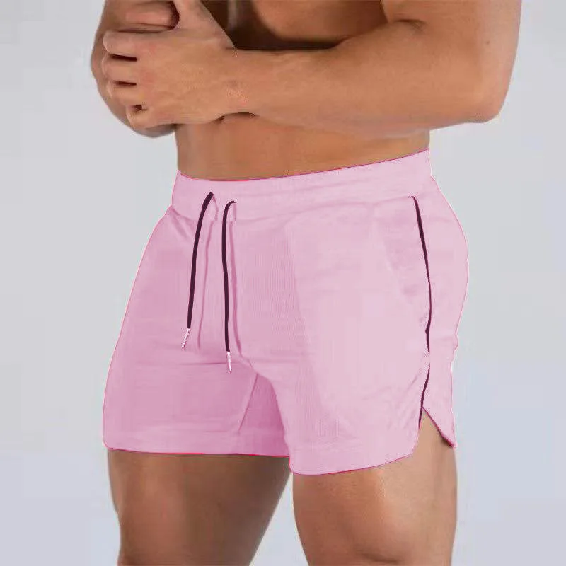 Sport Shorts Muscle Neue Große Größe Einfarbig männer Quick Dry Marathon Laufen Drei Drittel Fitness Strand Hosen Quick Dry mesh