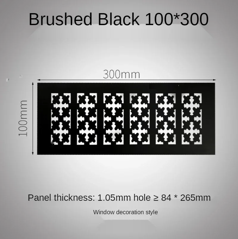 Aluminum alloy rectangular air vent grille ventilation cover Closet Shoe Wardrobe Cabinet Mesh Hole louver vent home Decor cover