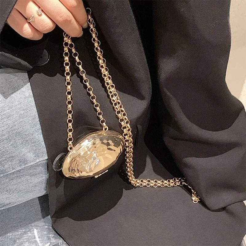 Mini Lipstick Bag Decorate Women's Shoulder Bag Chain Crossbody Designer Handbag and Purse Fashion Shell Bags Female Clutch