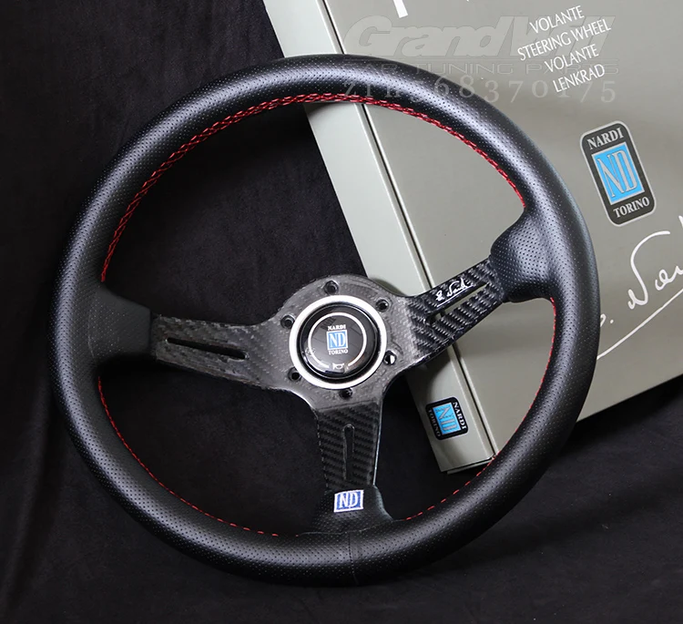 未使用NARDI / STEERING 14inch / 340mm 5061.34.2000-nd-340-wood-black