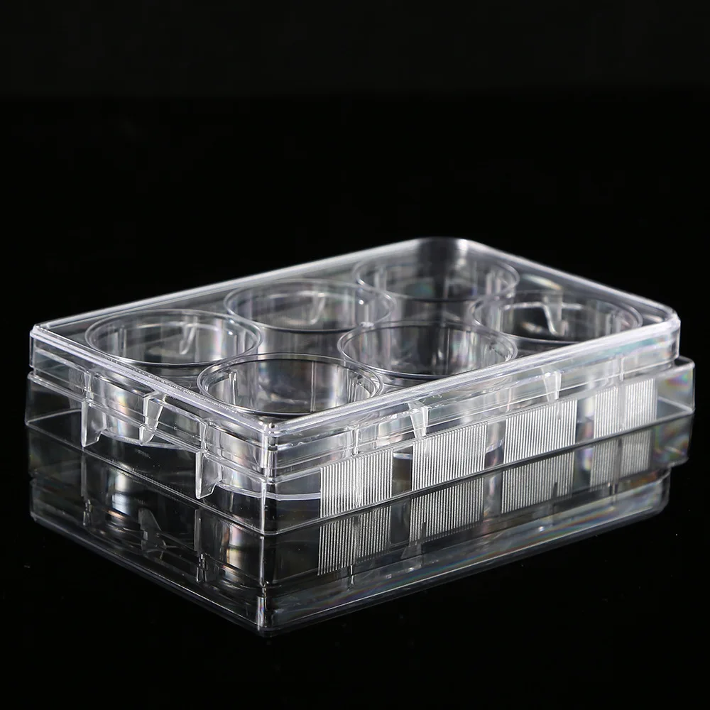 5Pcs Polystyrene 6 Well Petri Dishes Culture Dish 6-Holes for Laboratory Medical Biological Scientific Lab Supplies