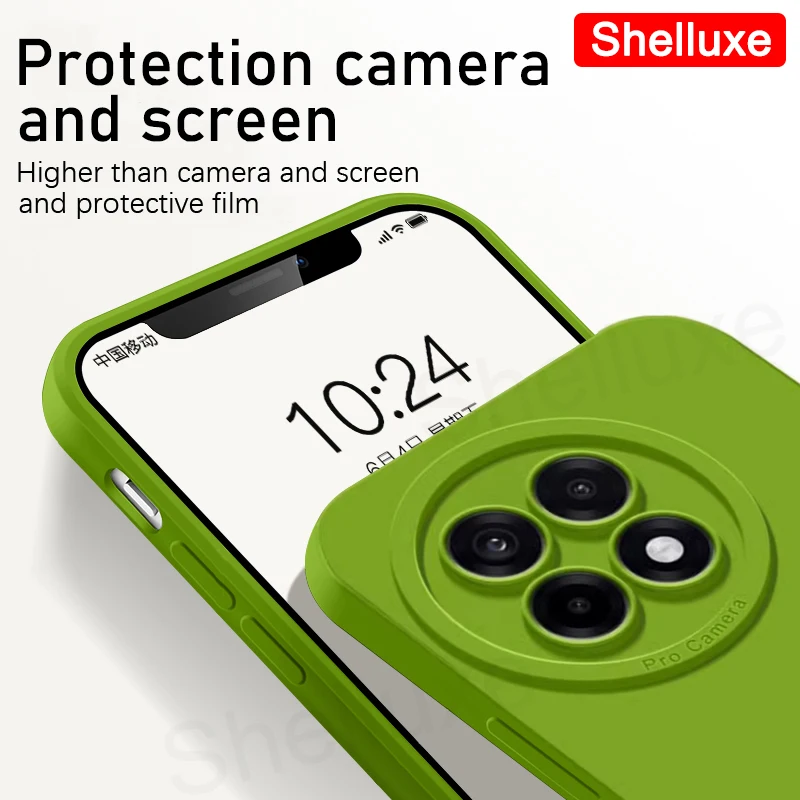 Shelluxe Square Liquid Silicone Soft Phone Case - OnePlus ACE5 Pro