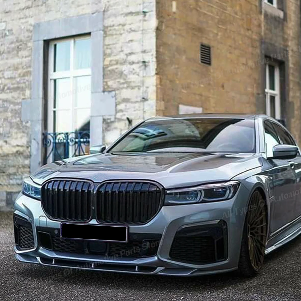 BMW 7 시리즈 G11 G12 740i 750i M760Li LCI 2019-2022용 프론트 범퍼 립 스포일러 (M 스포츠 스플리터 바디 키트 튜닝 자동차 부품)