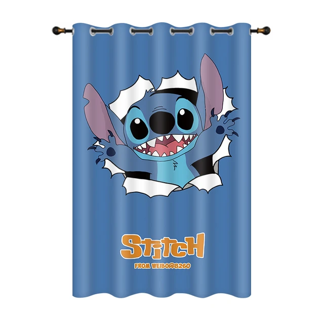 Rideaux occultants Disney Stitch pour salon, rideaux de fenêtre  personnalisés pour chambre d'enfant, rideau d'ombrage, décoration  d'intérieur - AliExpress