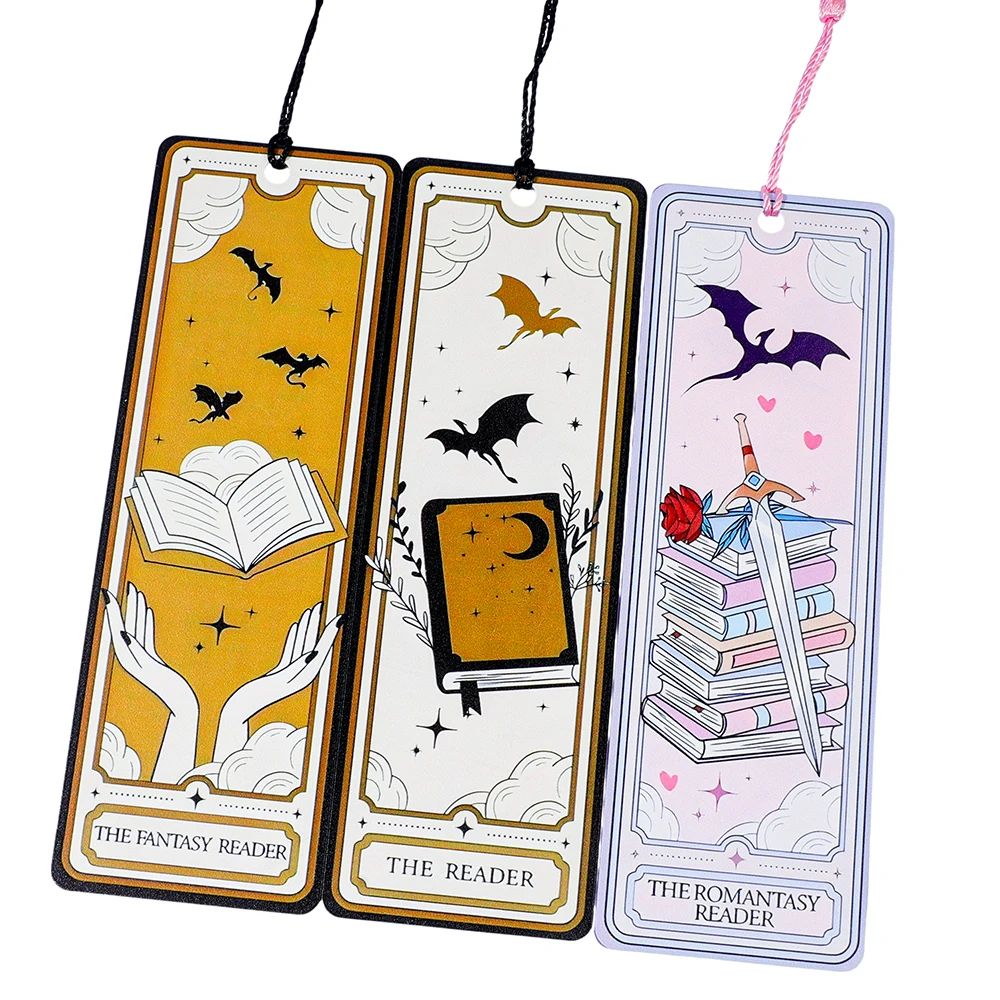 Dragon Knight Story Bookmark Acrylic Reading Supplies Exquisite Silky Tassels Perfect Birthday Gift For Book Lovers