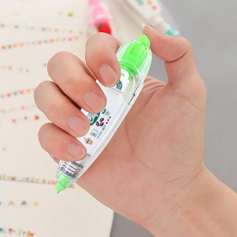 Cartoon Floral Sticker Tape Pen Funny Kids Stationery Decorative Correction Tape Hand Account Decorative Stickers For Children