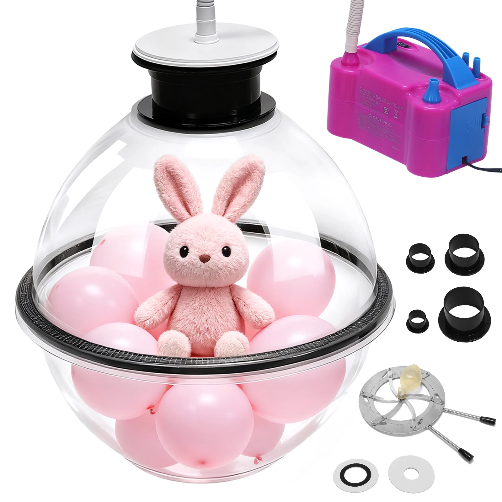 Balloon Stuffing Machine with Flower Stuffer Tube Set Balloon Stuffer Kit Balloon Expander for Stuffing Filling Balloon Bouquets