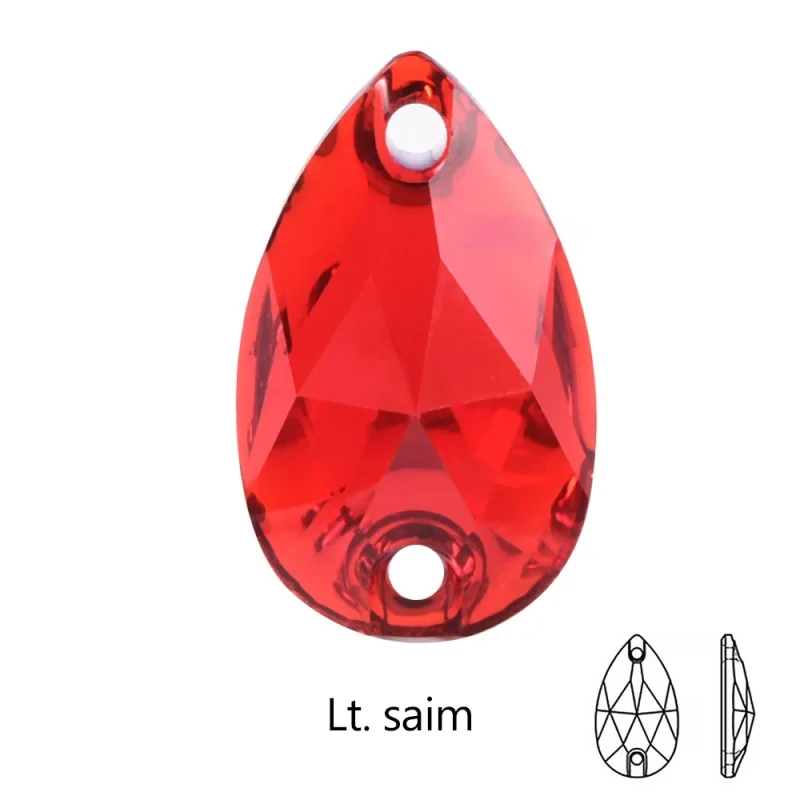 Vibrant Teardrop Resin Rhinestones