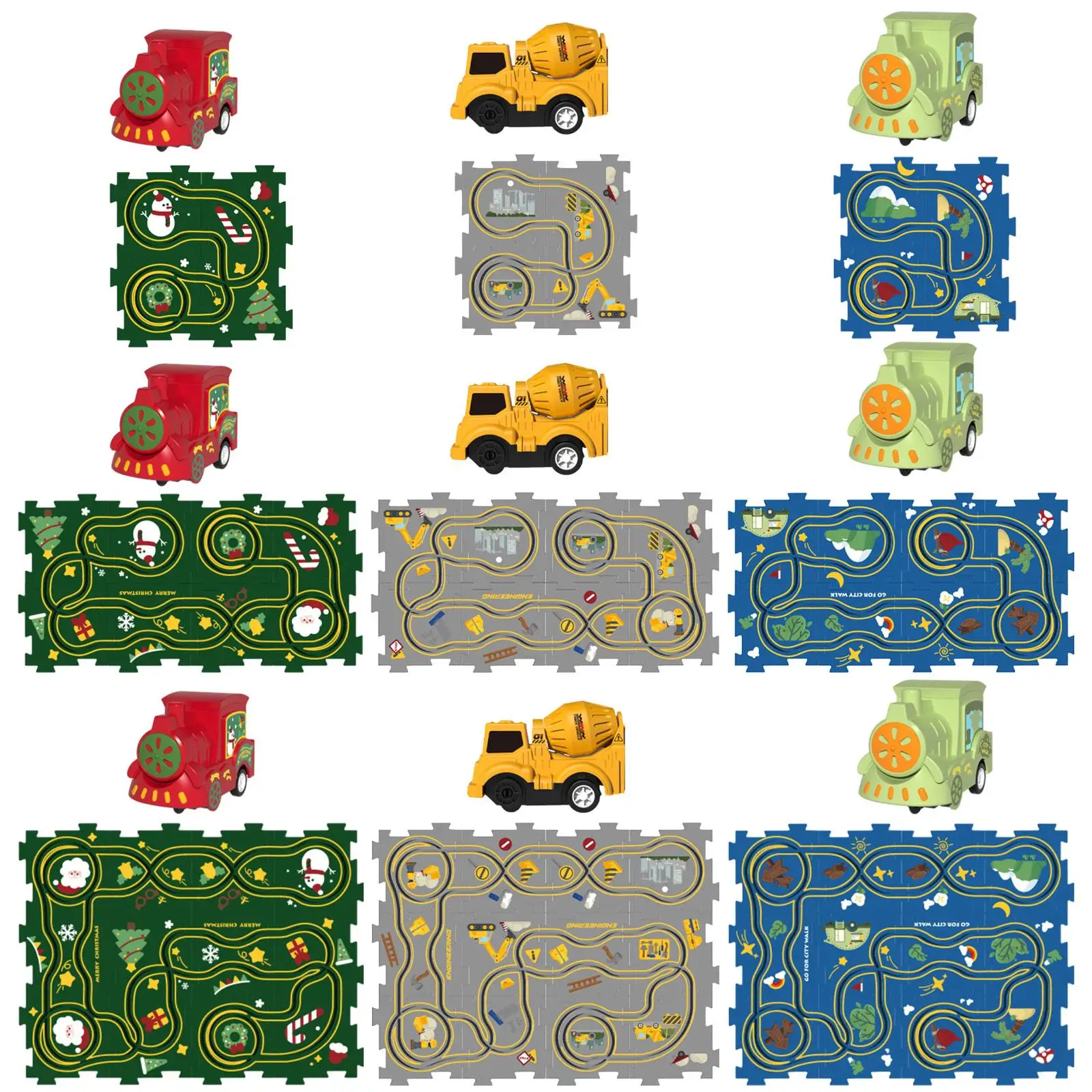 

Track Building Blocks Educational Toy Hand Eye Coordination Puzzle Tracks Jigsaw Set for Girls Kids Children Boys Toddlers