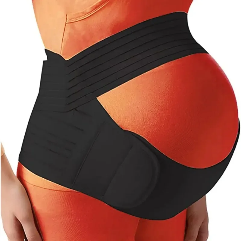 Faixa de barriga ajustável para gestantes, cinta abdominal maternidade, cintura, protetor de gravidez, roupas, costas