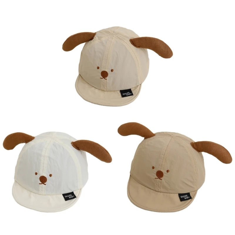

Регулируемая детская фуражка с милыми собачьими ушками, детская шляпа от солнца для мальчиков и девочек на весну