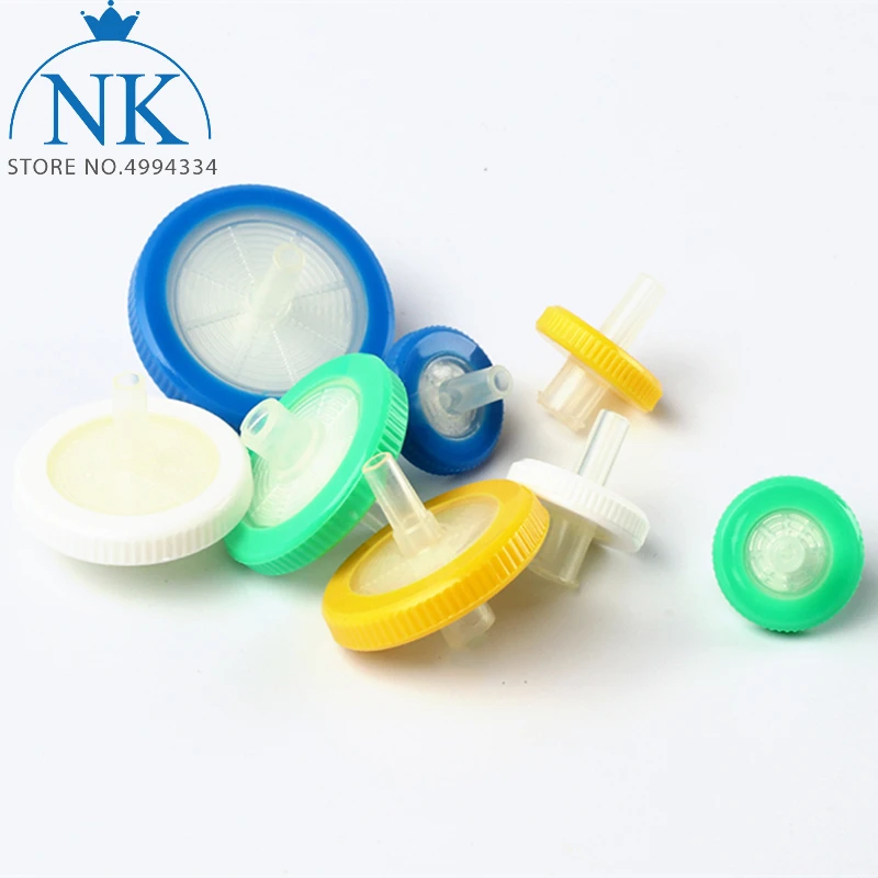 100pcs Lab 13mm 25mm 33mm 0.22/0.45/0.8um Disposable Organic Syringe