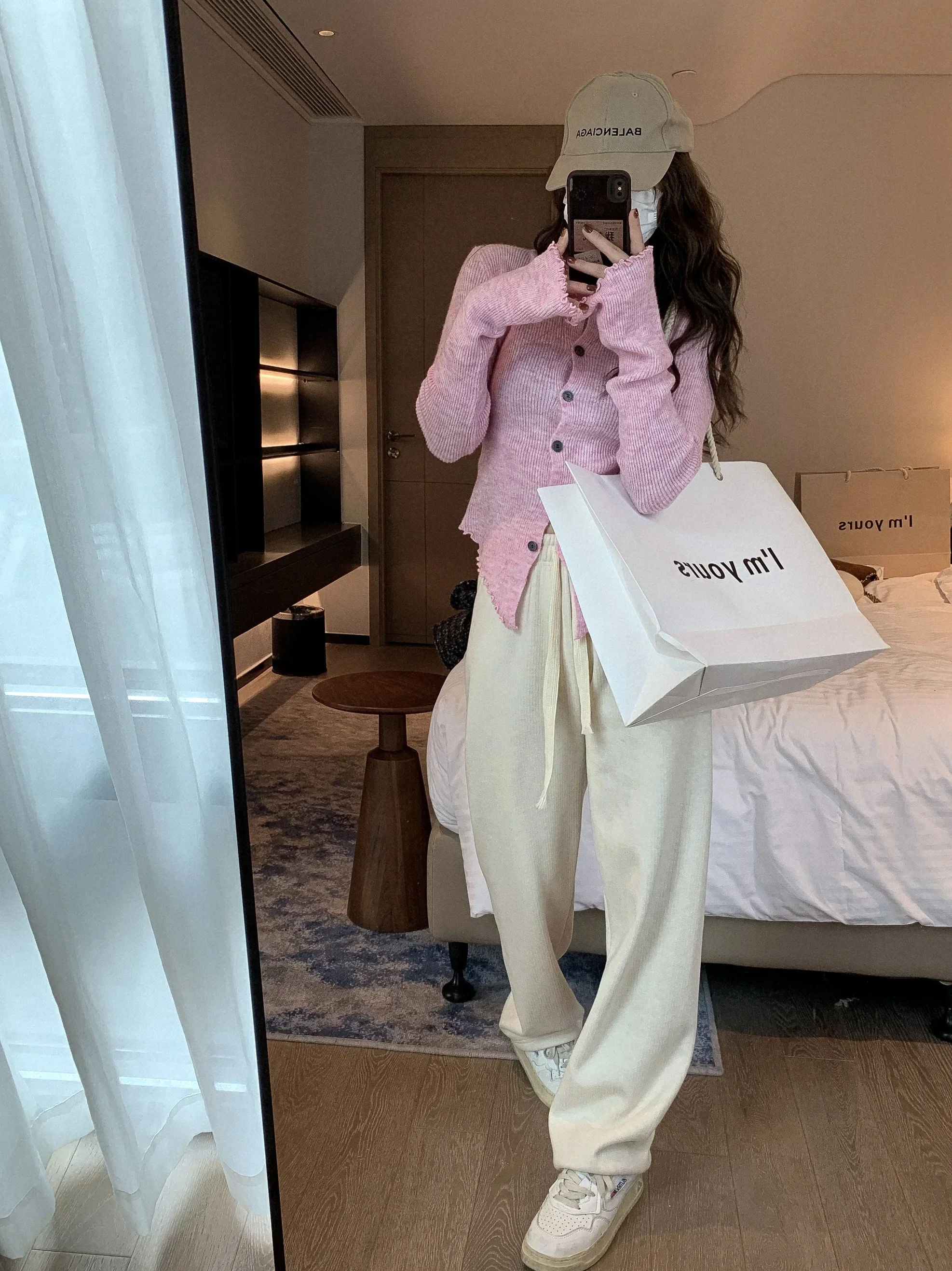 Autumn Hotsweet Long Sleeve Single Breasted Ladies Cardigans Women Gyaru Solid Color Knitting Casual O-Neck Sexy Sweater