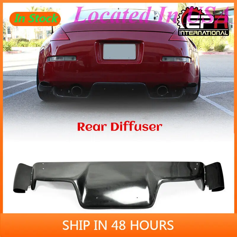 

For 03-08 Z33 350z Infiniti G35 Coupe 2D JDM TS Style Carbon Fiber Rear Diffuser