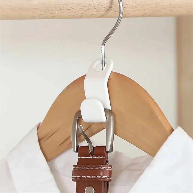 Mini appendiabiti per grucce per connettori per guardaroba Risparmia spazio per guardaroba Gancio appendiabiti in plastica a cascata Organizzatore di abbigliamento per la casa 3