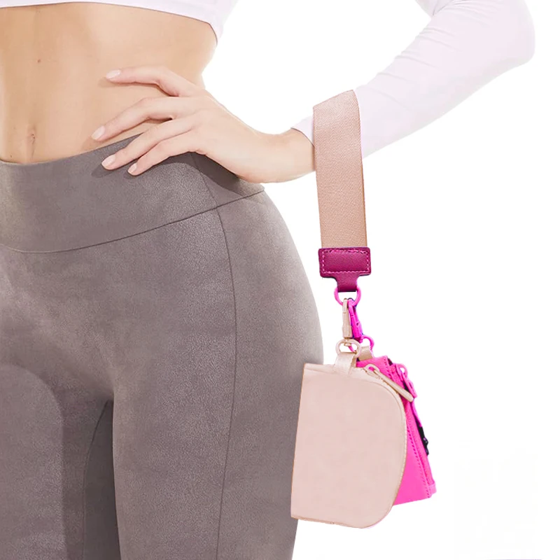 PC 어머니의 기억 미니 지퍼 손목 밴드 지갑, 여성 더블 포켓 핸드백, 휴대용 키체인 지갑, 동전 지갑