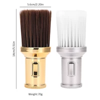 Brosse de barbier professionnelle et plumeau de cou, brosse de nettoyage de coupe de cheveux en poils de sanglier doux pour outil de tondeuse à cheveux de Salon (noir/blanc) 6