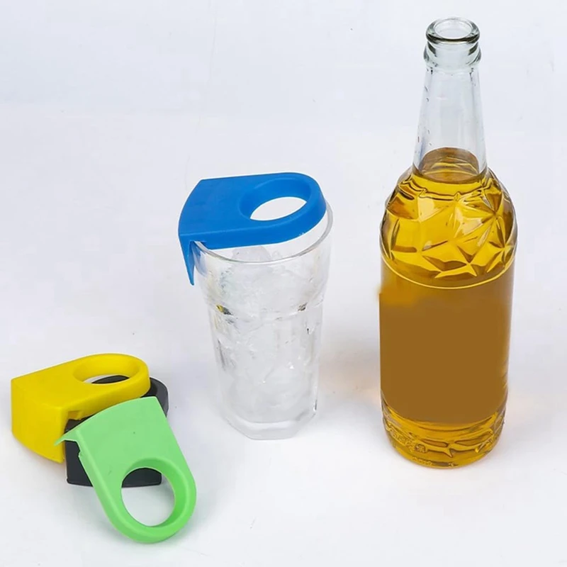 A82I-Beer Snaps, Cocktail Bottle Clips, Bottle Holder Plastic Drinking Clips, Stemware For Birthday Wedding Parties