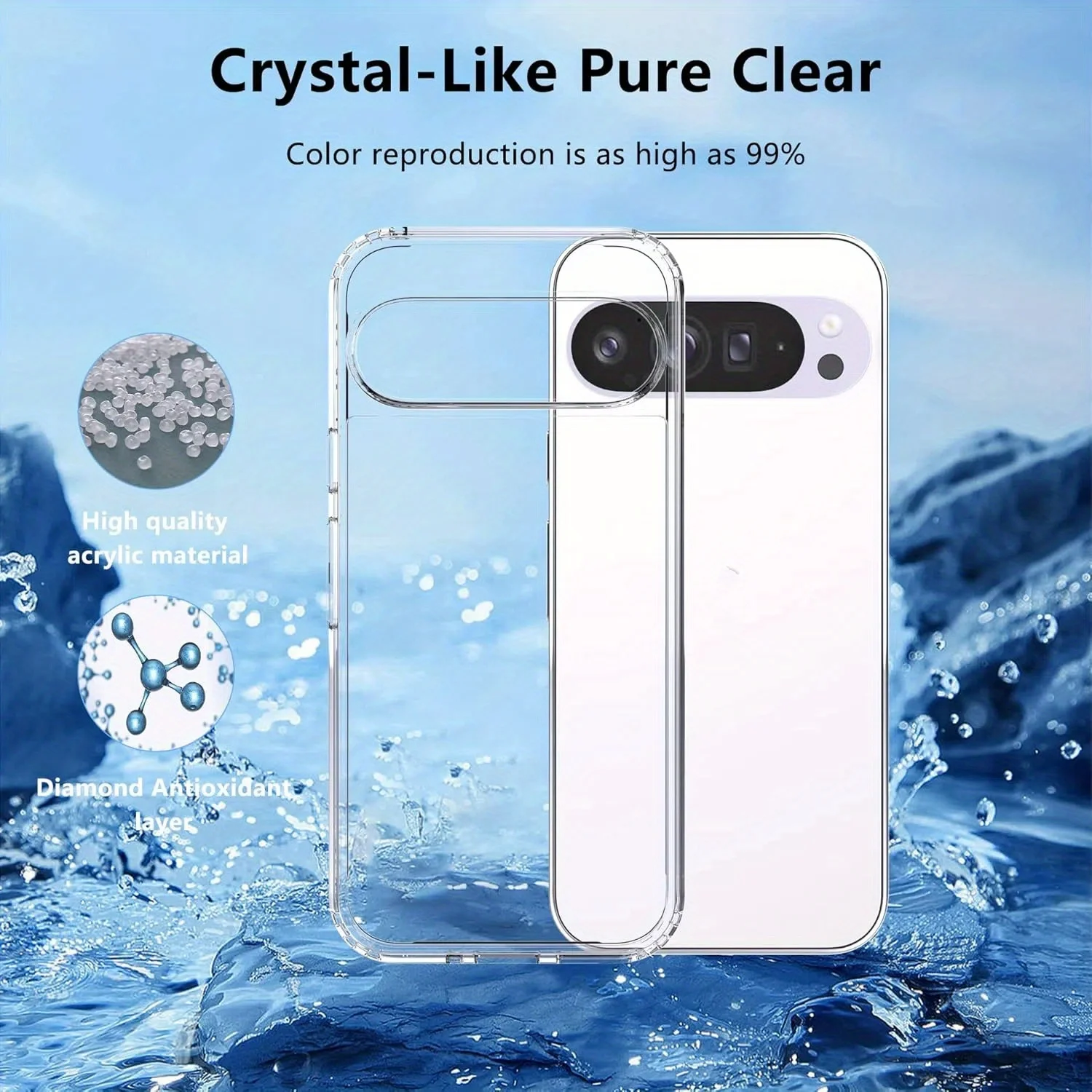 Crystal Clear TPU Shockproof Phone Case - Transparent Protective Cover