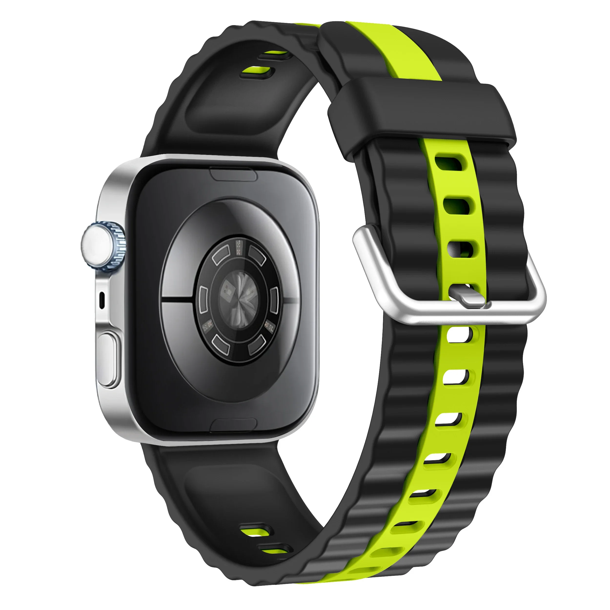 Dual-Color Breathable Silicone Sports Strap - Soft Wristband Accessory