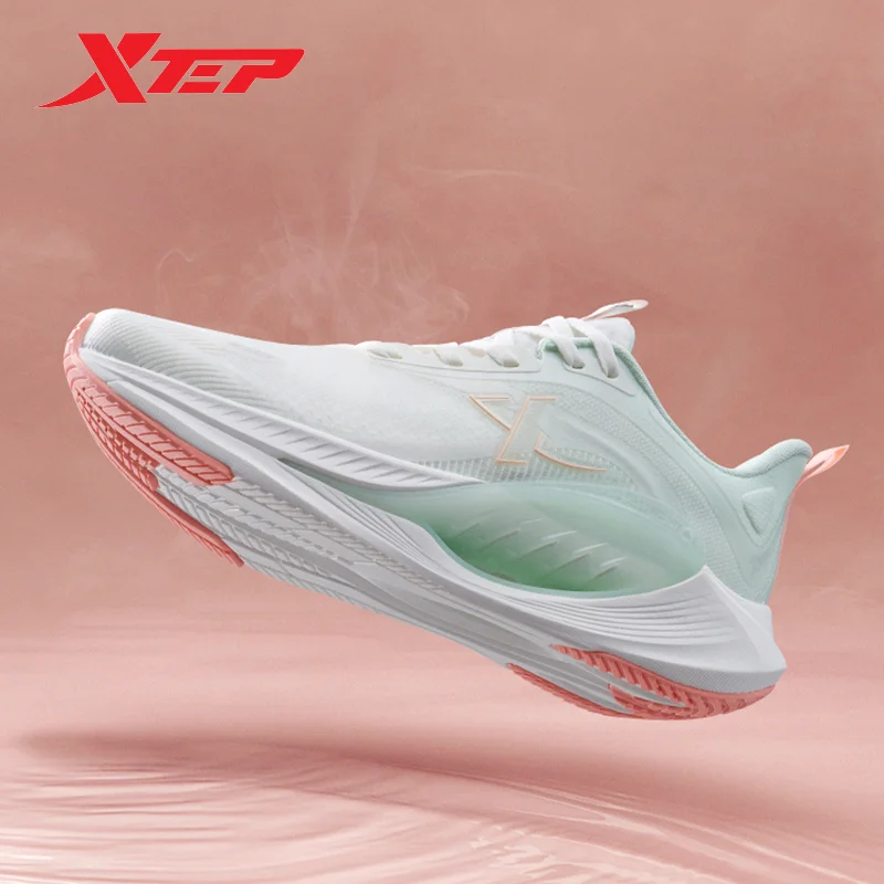 PoePoe Xtep X-Flow 7.0 Running Shoes Women 2024 Spring Breathable Cushion
