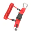 Scuba Safety Diving Lanyard Coil Rope with Quick Release Buckle Red 1