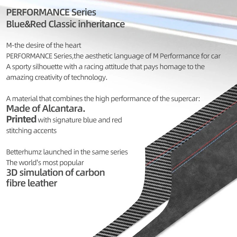Car Interior Trim Alcantara Dashboard Panel Trim Strips for BMW G30 G38 Series 5