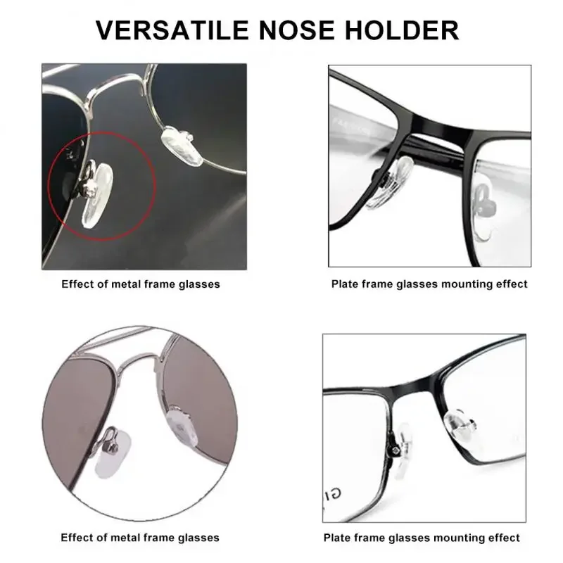 Silicone Anti-Slip Nose Pads for Glasses - Soft Eyewear Comfort Accessories