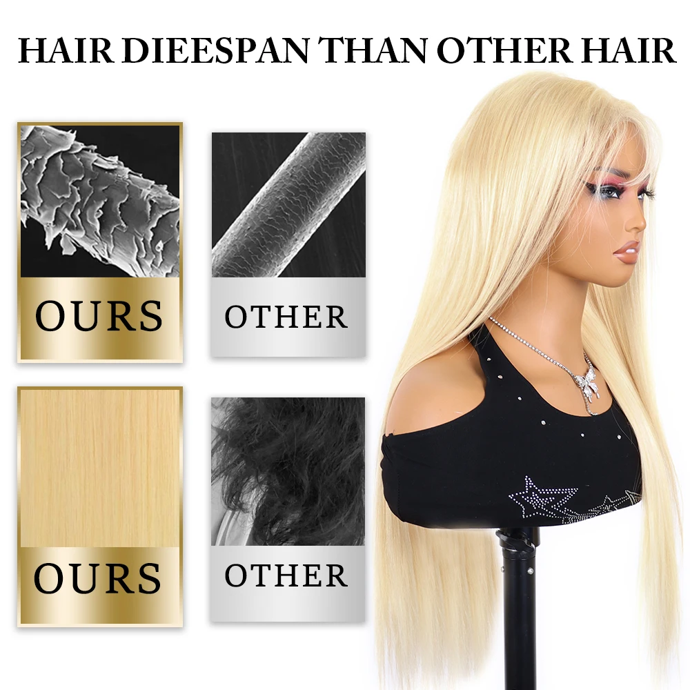 30 40 Inch 613 Human Hair Wig 13x6 Hd Lace Frontal Wig Bone Straight Human Hair Wigs For Women 14x6 Honey Blonde Lace Front Wig 5