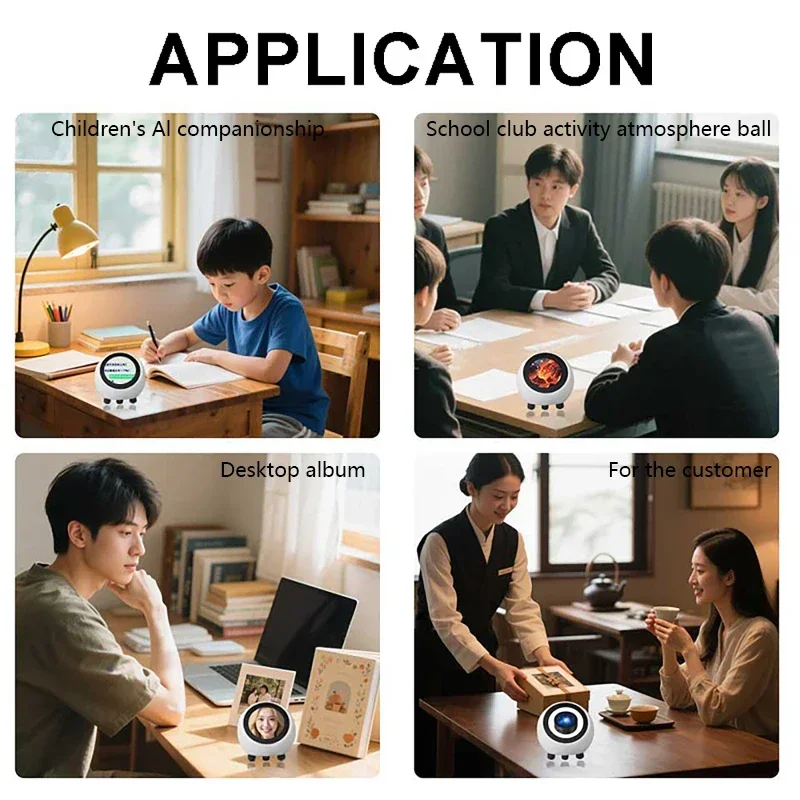 XiaoZhi AI Voice Chat Robot DeepSeek ESP32-S3 1.28inch LCD Display N16R8 Electronic Eye Clock Desktop espHome Assistant